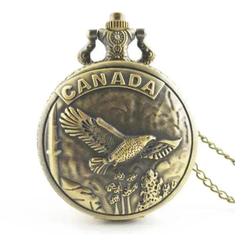 Antique Large Bird Arrow Vintage Pocket Watch - www.Shopthatapp.com