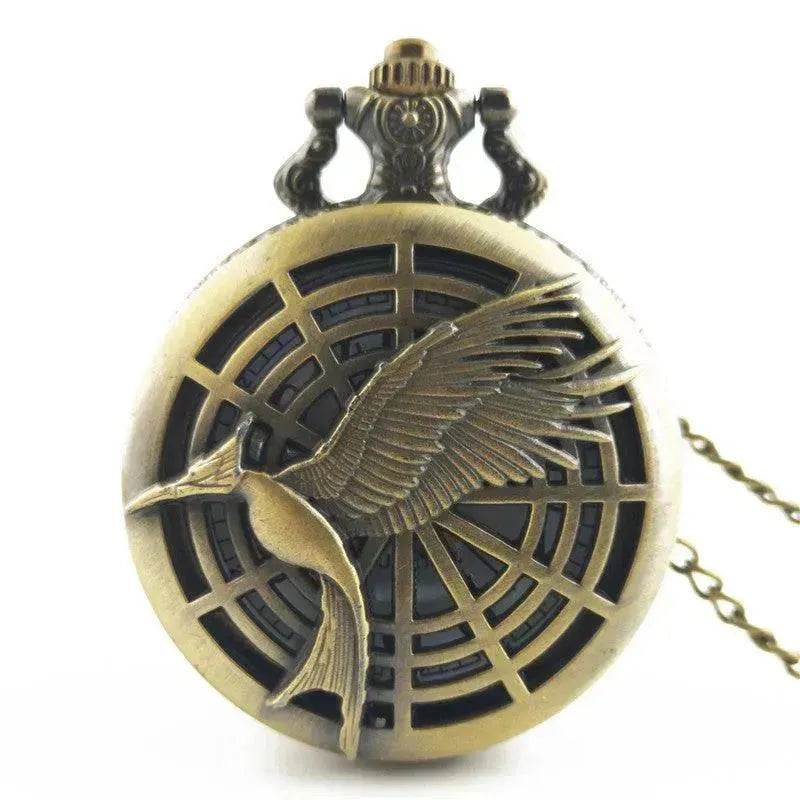 Antique Large Bird Arrow Vintage Pocket Watch - www.Shopthatapp.com