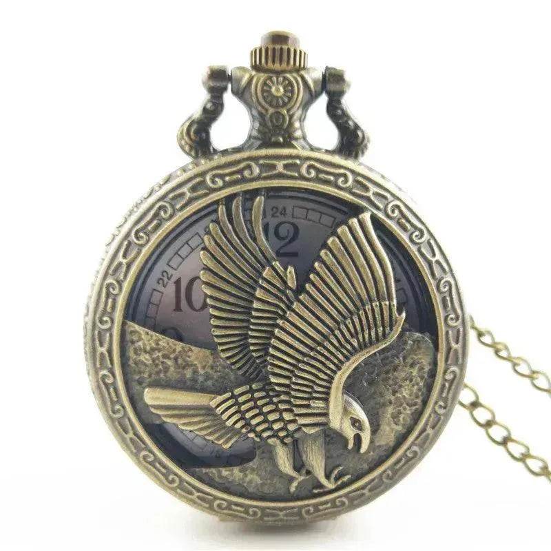 Antique Large Bird Arrow Vintage Pocket Watch - www.Shopthatapp.com