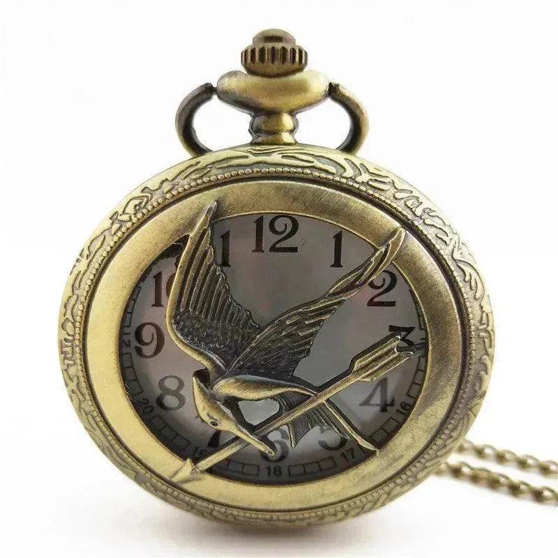 Antique Large Bird Arrow Vintage Pocket Watch - www.Shopthatapp.com