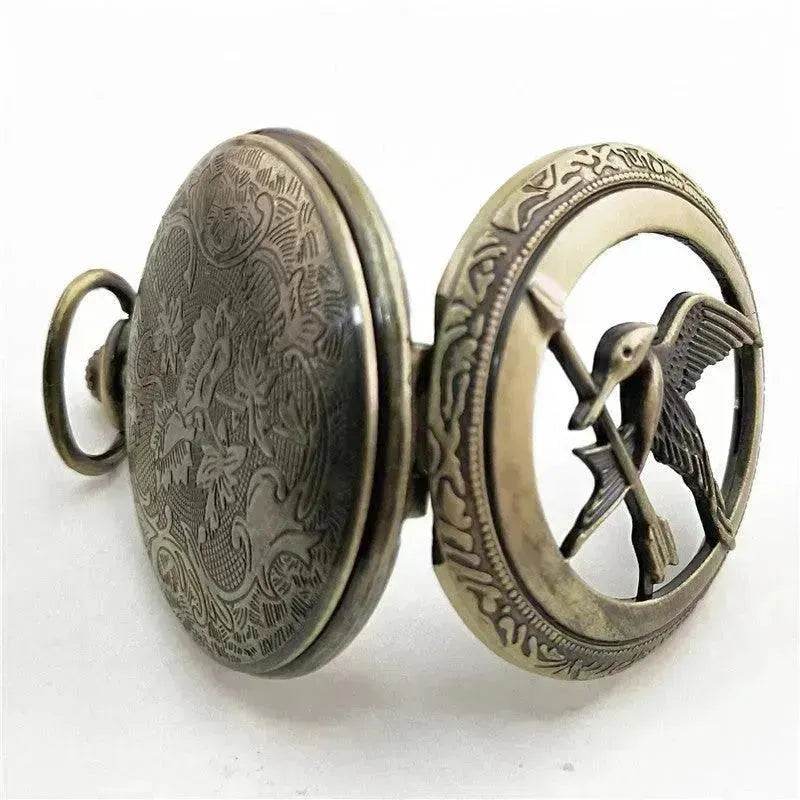 Antique Large Bird Arrow Vintage Pocket Watch - www.Shopthatapp.com