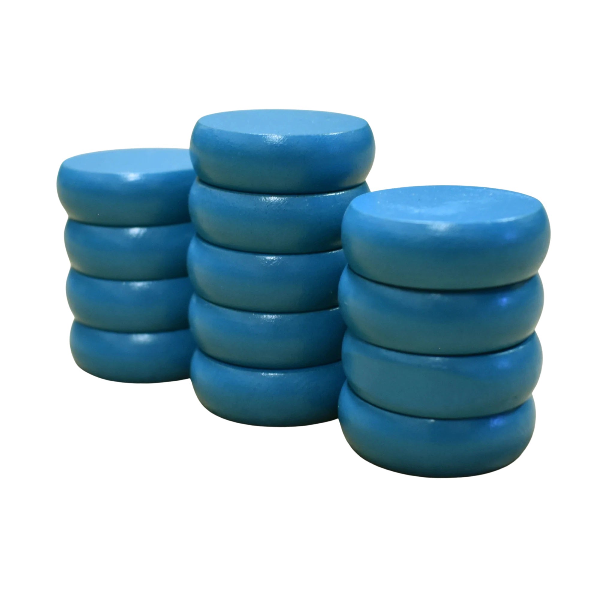 13 Light Blue Crokinole Discs (Half Set) - www.Shopthatapp.com