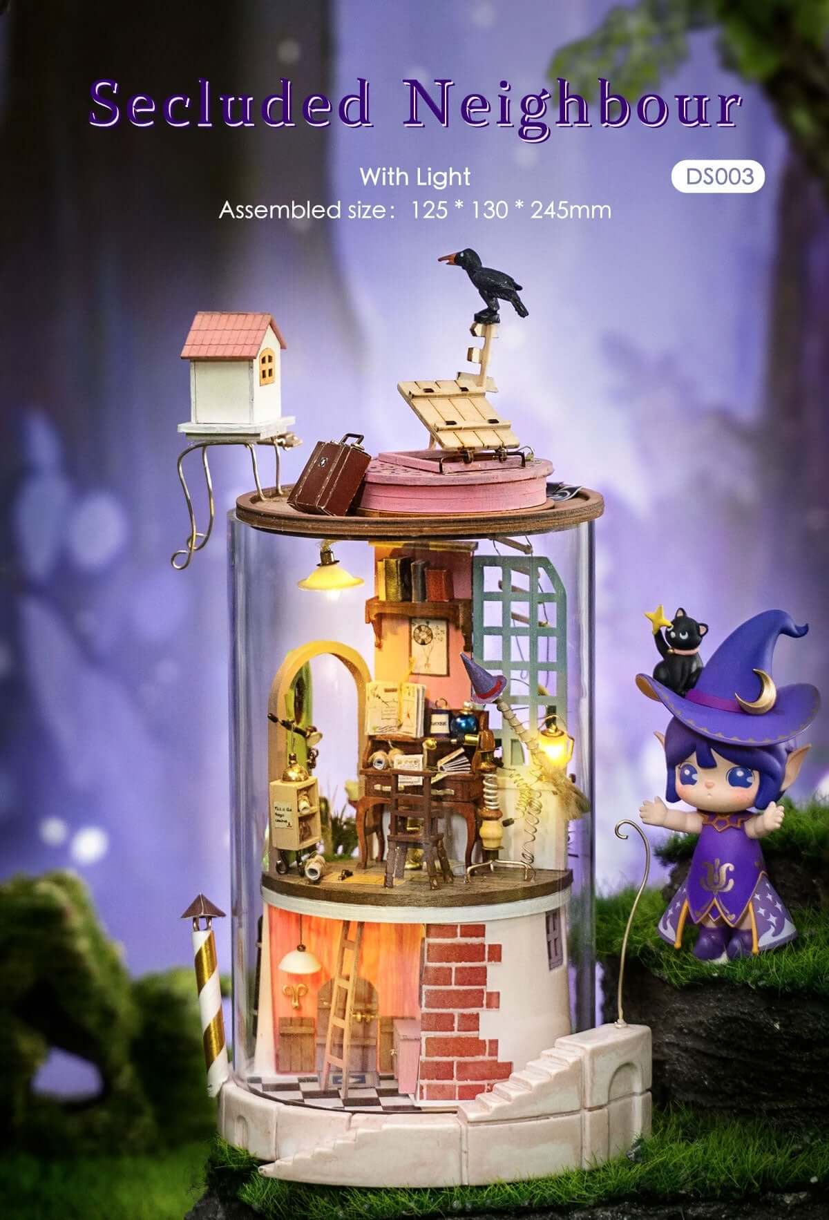 Kidstoylover Robotime DS003 Secluded Neighbour Dollhouse Kit - www.Shopthatapp.com