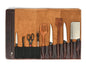 Arizona Leather Knife Roll 10 Slot - Walnut Brown - www.Shopthatapp.com