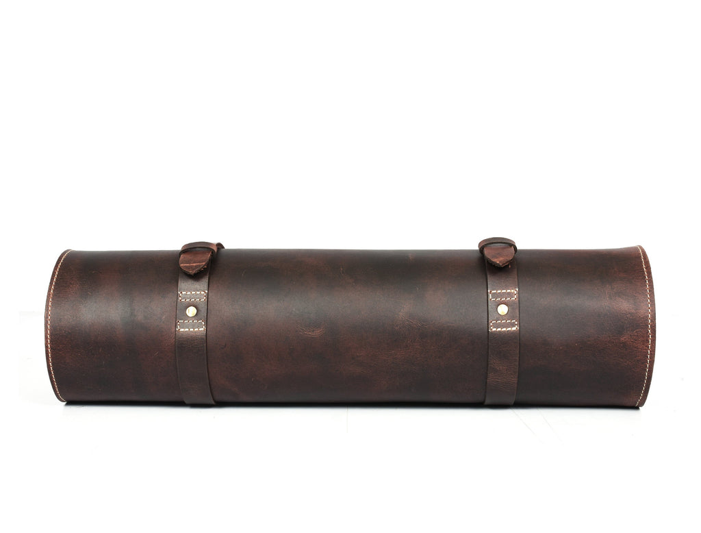 Arizona Leather Knife Roll 10 Slot - Walnut Brown - www.Shopthatapp.com