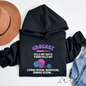 Black L'ArtisanCanada Canadian hoodies featuring a crochet design and colorful yarn graphics