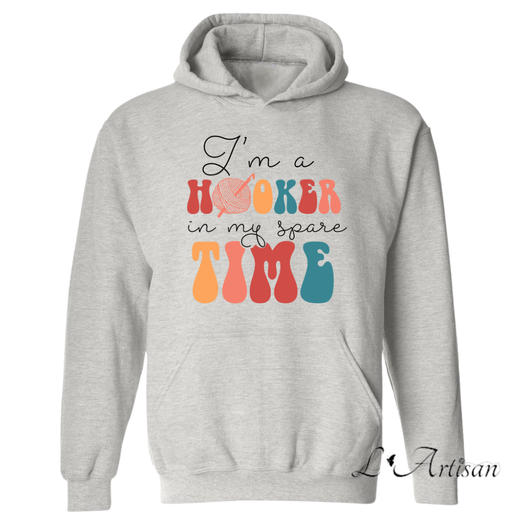 Light gray Canadian hoodies featuring fun text design perfect for casual wear