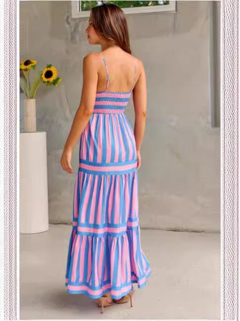 Asher Long Striped Dress - www.Shopthatapp.com