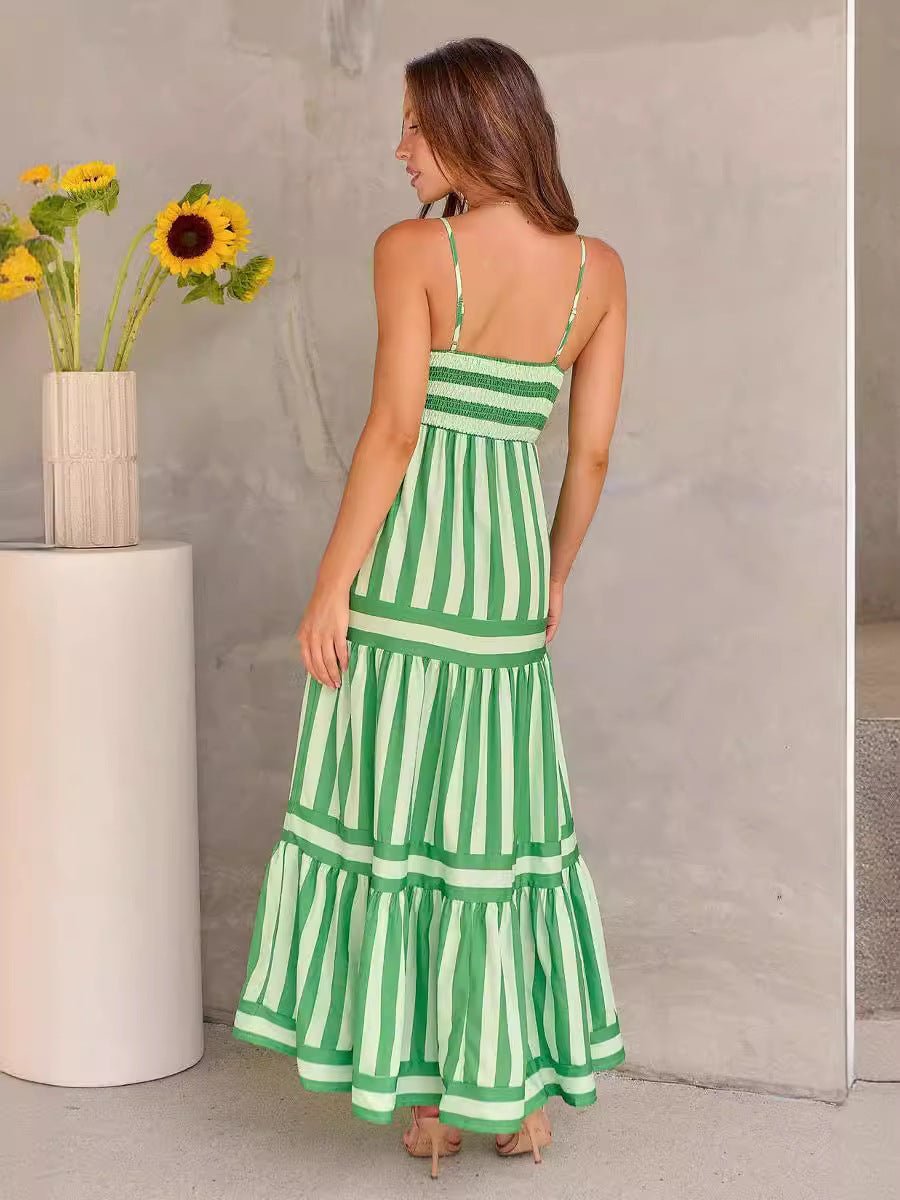 Asher Long Striped Dress - www.Shopthatapp.com
