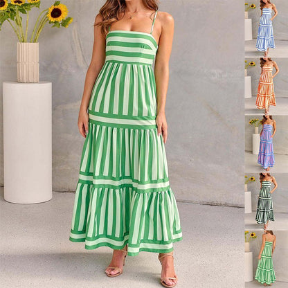 Asher Long Striped Dress - www.Shopthatapp.com