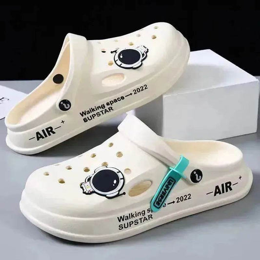 Astronaut Decor Slippers Summer Indoor Home Shoes Outdoor Garden Clogs Shoes - www.Shopthatapp.com