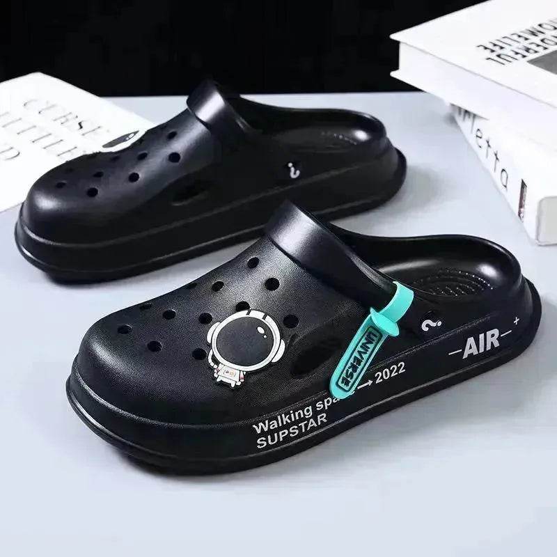 Astronaut Decor Slippers Summer Indoor Home Shoes Outdoor Garden Clogs Shoes - www.Shopthatapp.com