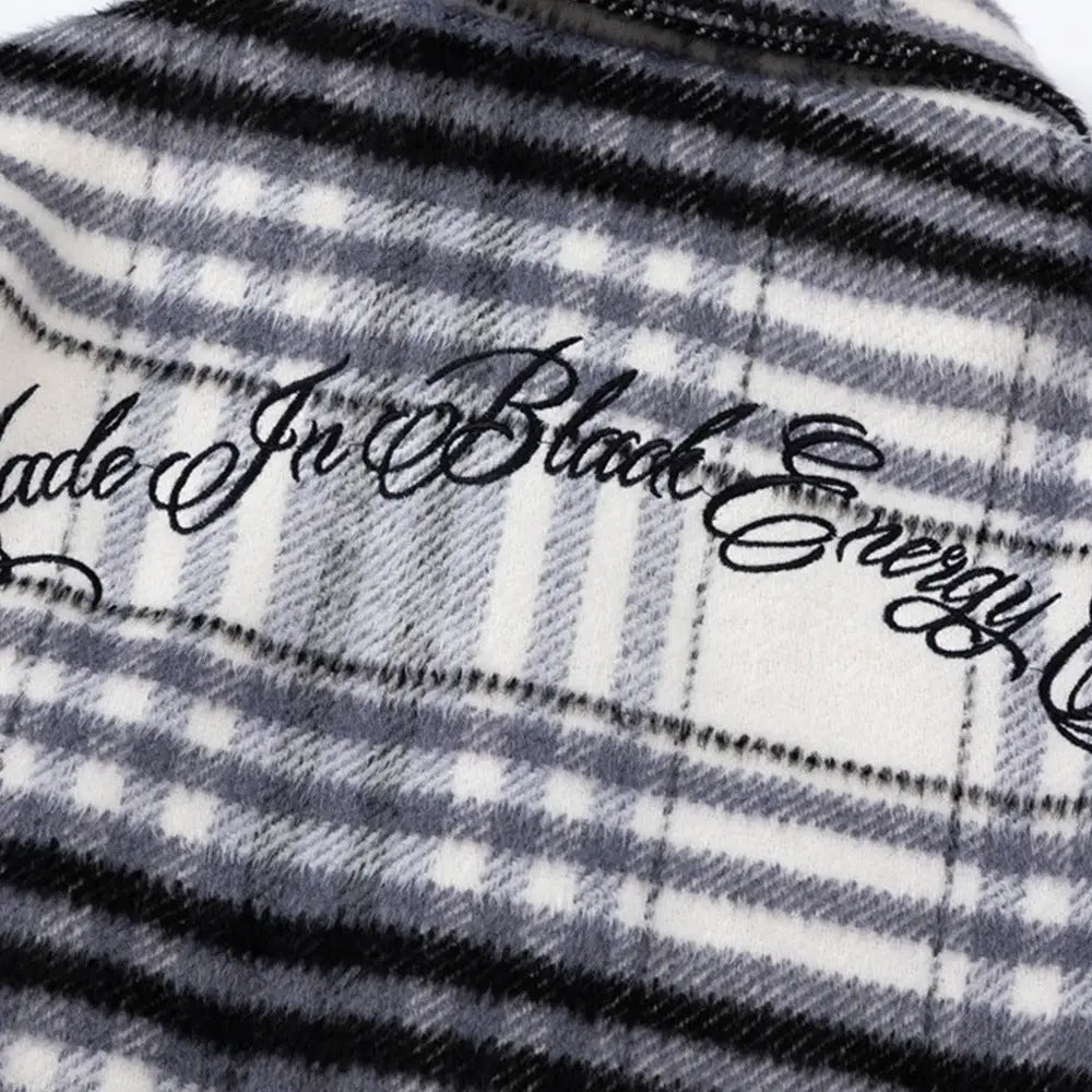 Autumn And Winter Padded Plaid Shirt Coat For Men - www.Shopthatapp.com