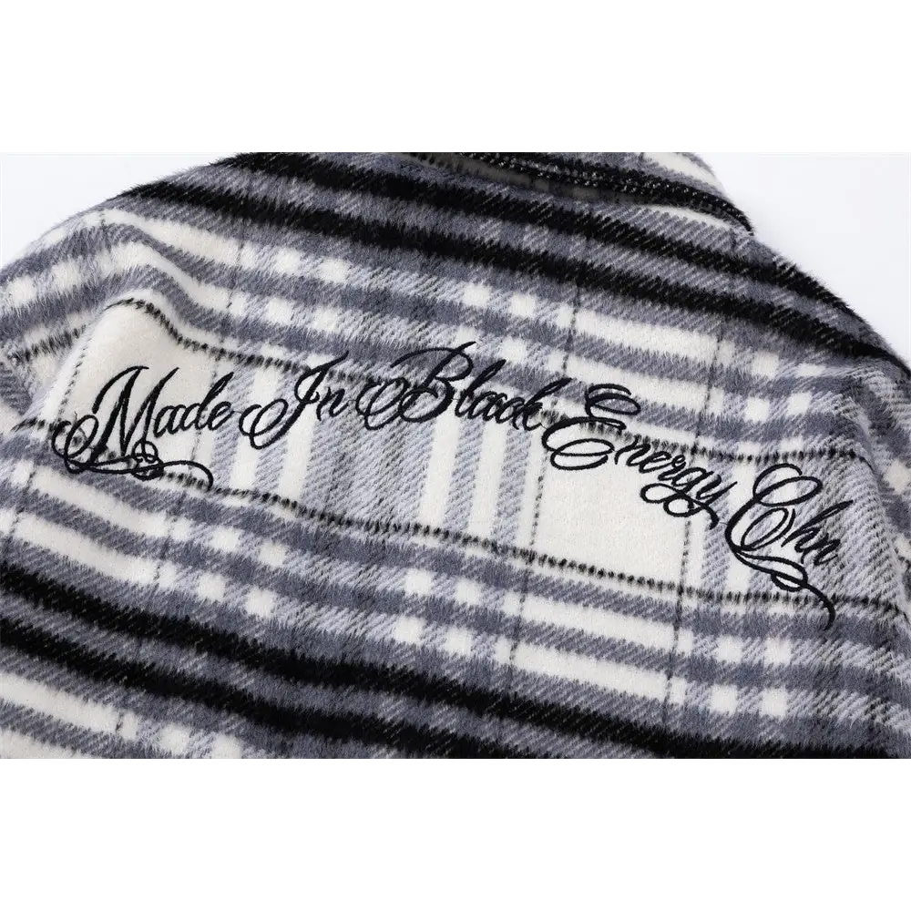 Autumn And Winter Padded Plaid Shirt Coat For Men - www.Shopthatapp.com