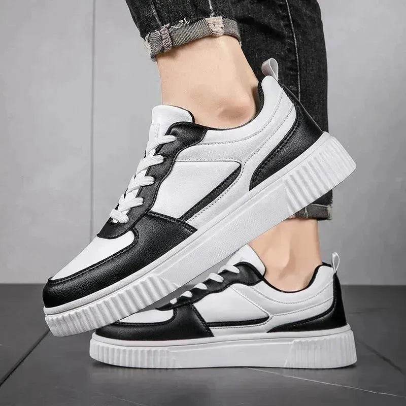 Autumn New Breathable White Shoes For Students Trendy All-Match Platform Sports Casual sneakers for men - www.Shopthatapp.com