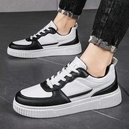 Autumn New Breathable White Shoes For Students Trendy All-Match Platform Sports Casual sneakers for men - www.Shopthatapp.com