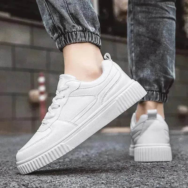 Autumn New Breathable White Shoes For Students Trendy All-Match Platform Sports Casual sneakers for men - www.Shopthatapp.com