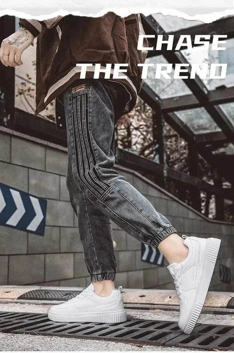 Autumn New Breathable White Shoes For Students Trendy All-Match Platform Sports Casual sneakers for men - www.Shopthatapp.com