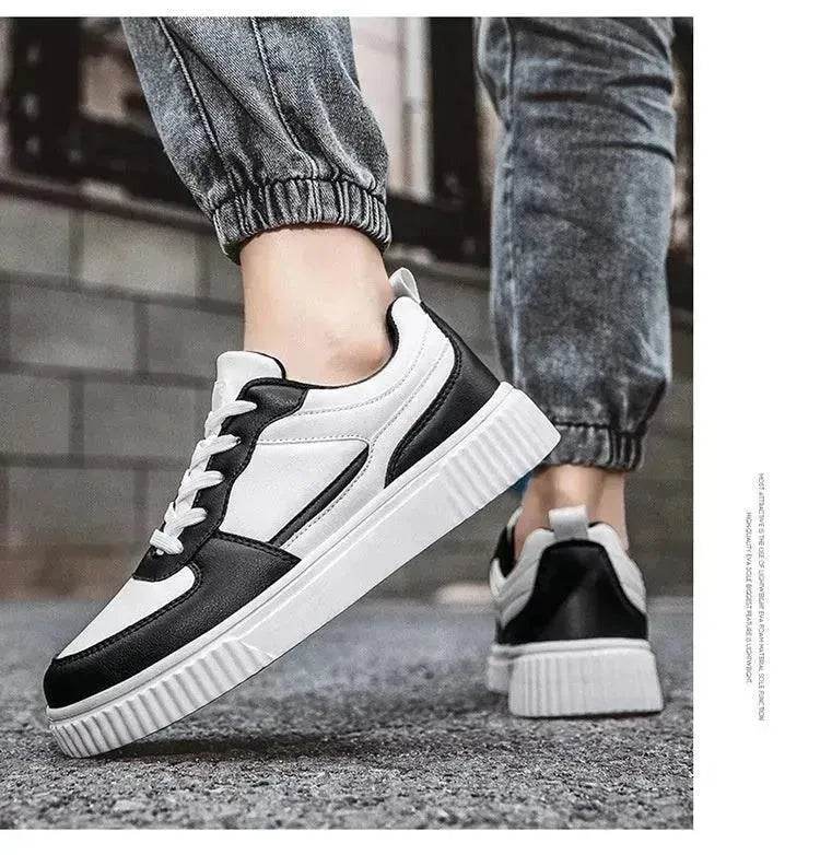 Autumn New Breathable White Shoes For Students Trendy All-Match Platform Sports Casual sneakers for men - www.Shopthatapp.com