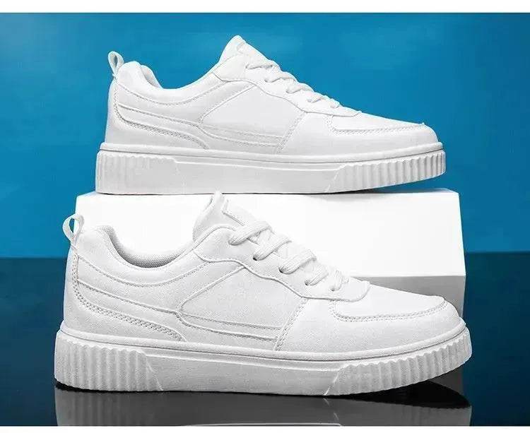 Autumn New Breathable White Shoes For Students Trendy All-Match Platform Sports Casual sneakers for men - www.Shopthatapp.com