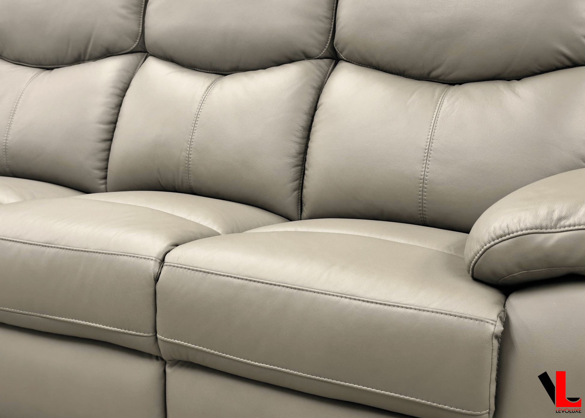 Aveon 3 Piece Pillow Top Arm Reclining Sofa, Loveseat and Chair Set in Leather Match - Available in 2 Colours - www.Shopthatapp.com