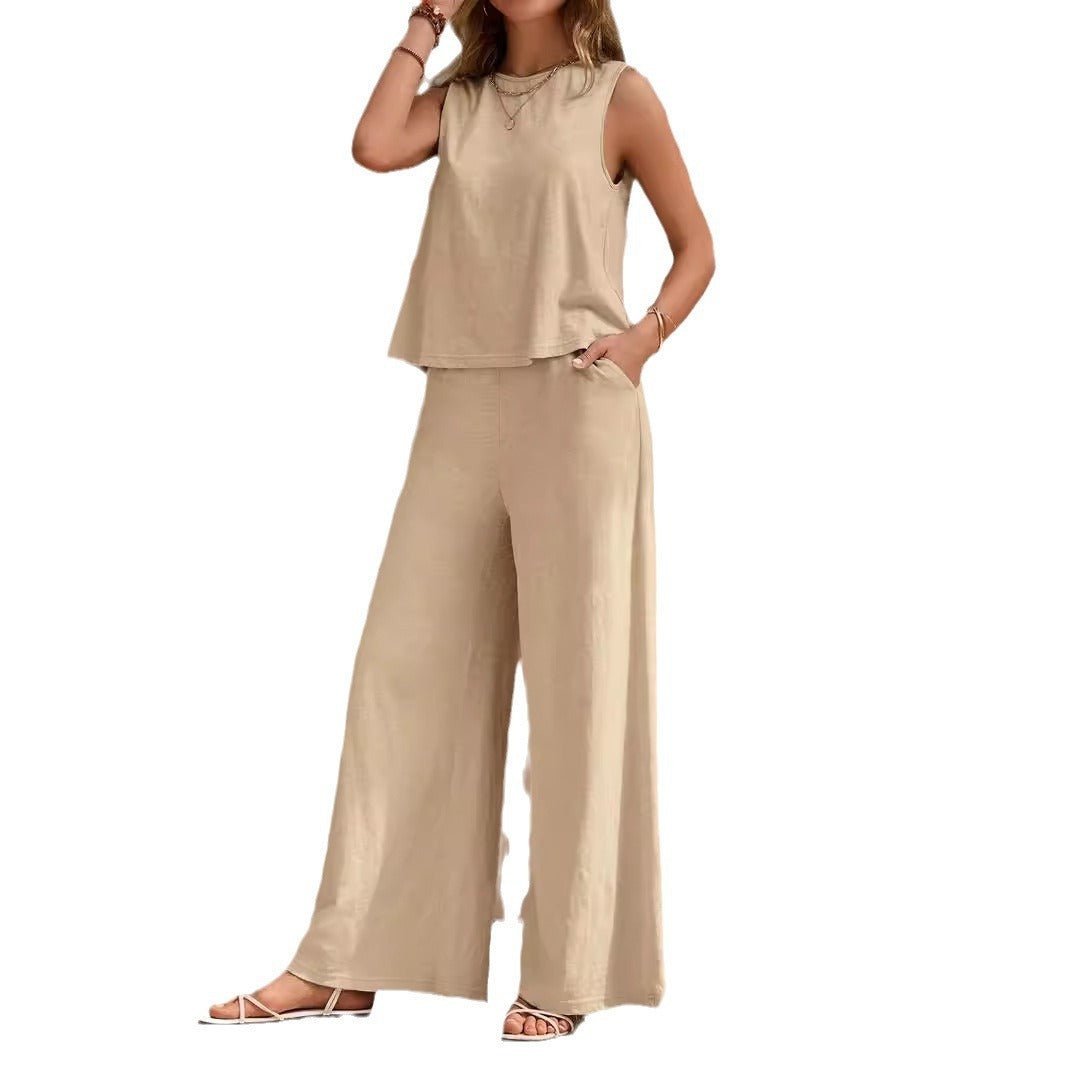 Azra Casual Loose Cotton Trouser and Top Set - www.Shopthatapp.com