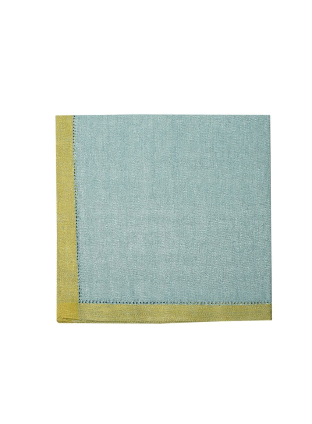 Azzura Linen Napkin in Azure & Olive - www.Shopthatapp.com