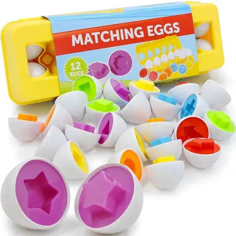 Baby Learning Educational Toy Smart Egg Toy Games Shape Matching Sorters Toys Montessori Eggs Toys For Kids Children - www.Shopthatapp.com