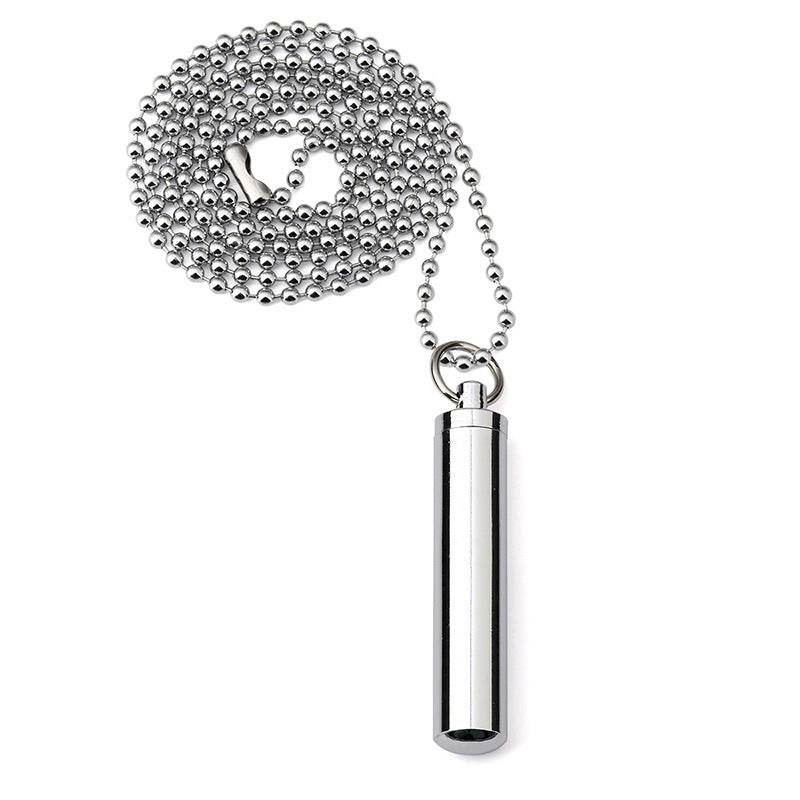 Silver Ball Chain Pendant Necklace for men - www.Shopthatapp.com