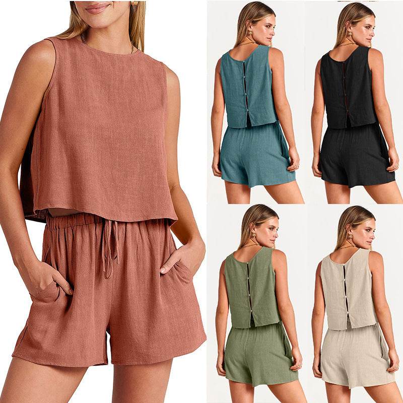 Women Summer Casual 2pcs Short set Athleisure Outfit - www.Shopthatapp.com