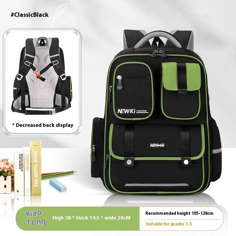 Children's Spine Protection Backpack Multi-compartment Burden Reduction Schoolbag - www.Shopthatapp.com