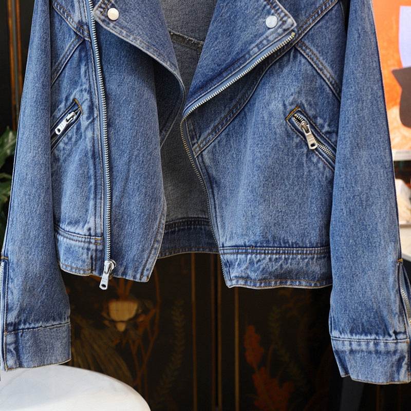 Long Denim Jacket Casual Japanese Korean Style - www.Shopthatapp.com