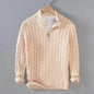 Winter Half Zip Knitted Pullover Sweater for Men - www.Shopthatapp.com