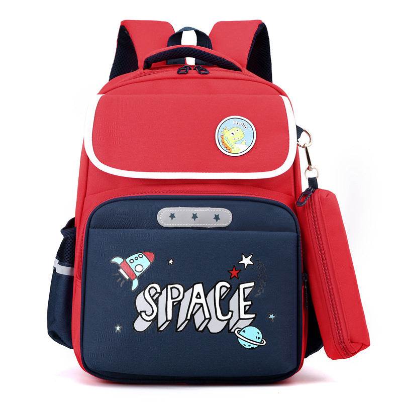 Primary School Large Capacity Spine Supportive Canvas Backpack for school - www.Shopthatapp.com