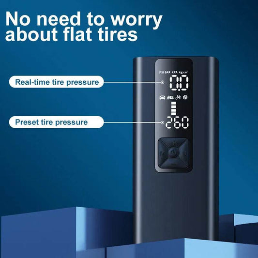 Electric Wireless Car Bicycle Tire Smart Air Inflator - www.Shopthatapp.com