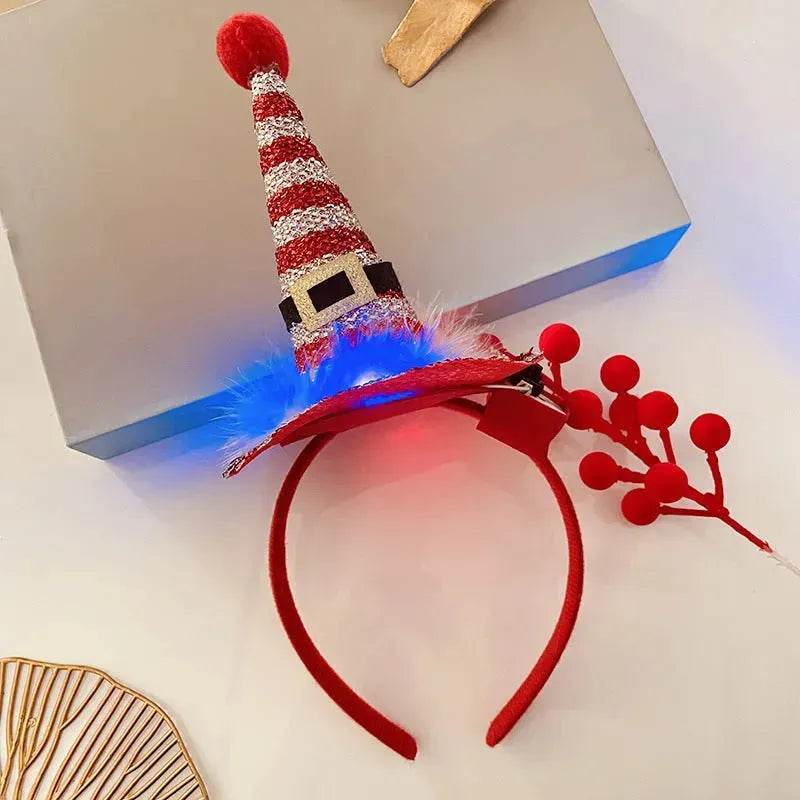 Christmas With Light Headband Snowflake Women's - www.Shopthatapp.com