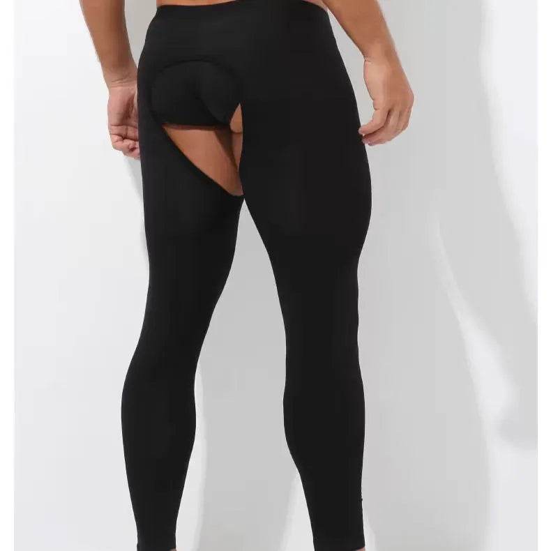 Men's Fall Winter Open Crotch Thermal Pants Long John underwear - www.Shopthatapp.com