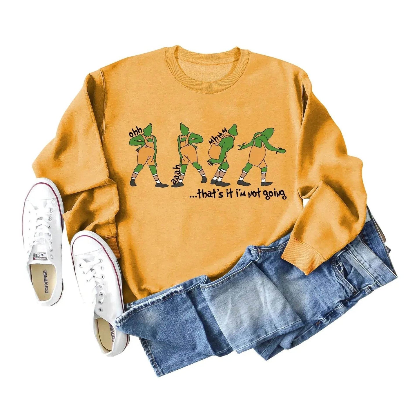 Women's Christmas Printed Long Sleeved  Pullover Sweatshirt - www.Shopthatapp.com