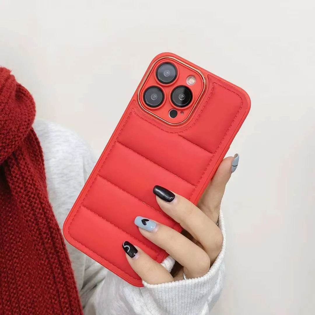 Cotton Filled Down Jacket Phone Case - www.Shopthatapp.com