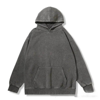 Unisex Teen Waxed Washed Distressed Hoodie Sweatshirt Pullover top - www.Shopthatapp.com