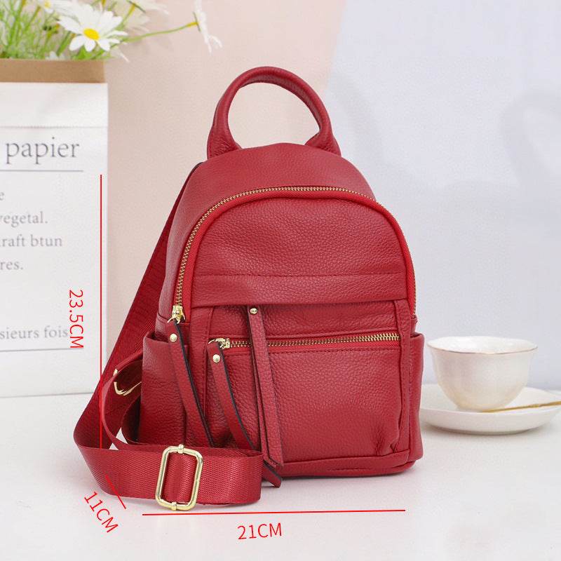 Fashion All-matching Leather Travel Bag Large-capacity Backpack - www.Shopthatapp.com