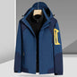 Three-in-one Removable Liner With Velvet Thickening Windproof Waterproof Jacket - www.Shopthatapp.com