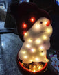 Christmas Scene Decoration With LED Lights Christmas Snowman Ornaments - www.Shopthatapp.com