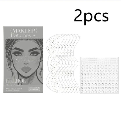 Glitter freckles - Speckles Makeup Patches  - Easy Freckles - www.Shopthatapp.com