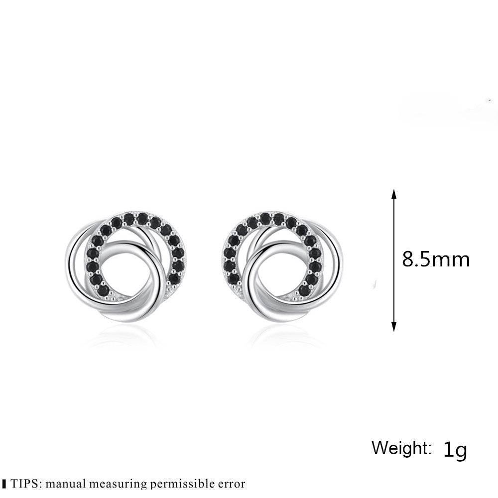 Dignified Hollow Multi-circle Zircon Design Earring - www.Shopthatapp.com