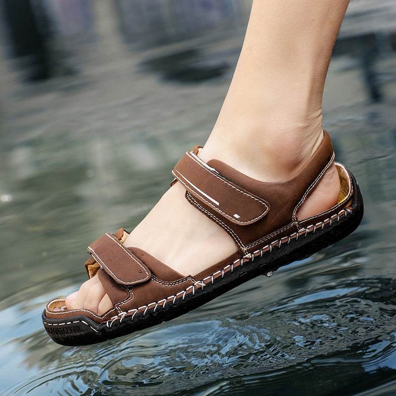 Men's Sandals Casual Trend Leather Sandals Men's Wholesale - www.Shopthatapp.com