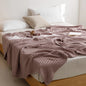 Waffle Cotton Yarn Air Conditioner Summer Cooling Duvet Solid Color Dormitory Comforter - www.Shopthatapp.com