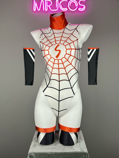 Woman Super Hero Spandex Open Crotch Cosplay Bodysuit Sexy Lingerie - www.Shopthatapp.com