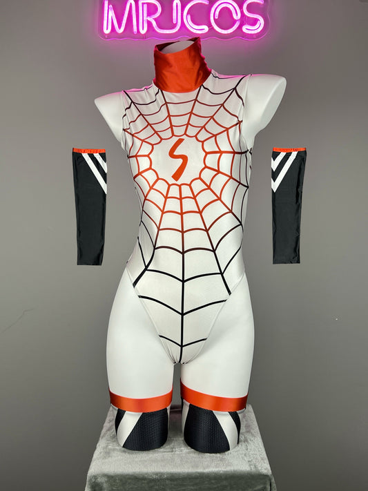 Woman Super Hero Spandex Open Crotch Cosplay Bodysuit Sexy Lingerie - www.Shopthatapp.com