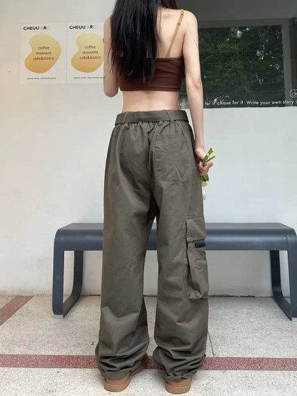 Unisex Hip Hop Retro Multi Pocket Cargo Pants For Men And Women - www.Shopthatapp.com